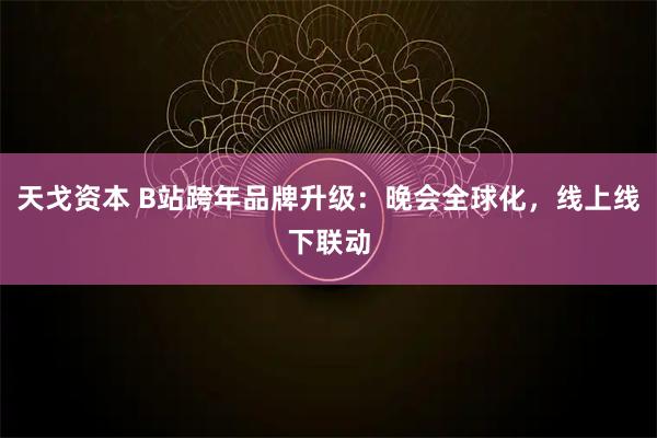 天戈资本 B站跨年品牌升级：晚会全球化，线上线下联动
